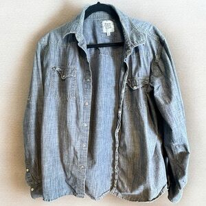 Paper Denim & Cloth Button-Up Shirt Denim